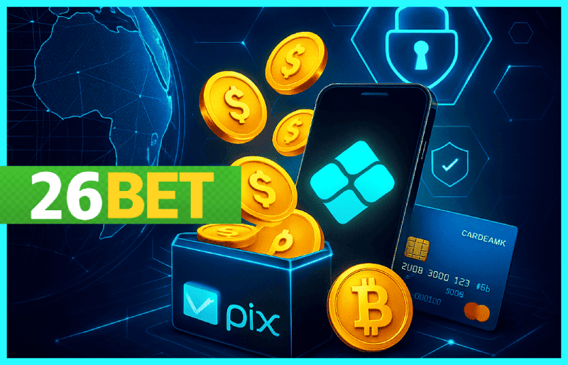 26BET com vários tipos de apostas esportivas